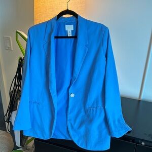 Oversized blue h&m blazer. worn 1-2 times. great condition